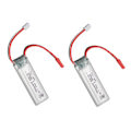 Miniatyrbilde 3 av 5: 2 stk RC Flybatteri Litiumbatteri 7.4v 600mah RC Flybatteri Erstatningsbatterier For Wltoys Xk A280 RC Fly (FMY)