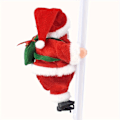 Miniatyrbild 4 av 5: Charmig Jultomte Sångande & Klättrande Stege Dekorationssats - Batteridriven, Färgglada LED-lampor, Festlig Julmusik, Perfekt för C (FMY) 1 Set