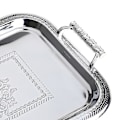 Miniatyrbilde 2 av 5: Nordisk Serveringsbrett i Rustfritt Stål med Håndtak Elegant Rektangulært Kaffebar Mat Holder Dessert (FMY) Gold L
