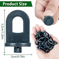 Miniatyrbillede 5 af 5: 50 stk. Drivhus Twist Clips Plast Drivhus Fastgørelsesclips til Aluminium Drivhus Isolering Net Skygge (FMY)