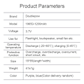 Miniatyrbillede 4 af 4: DOUBLEPOWER 18650 3.7V 1200mah spids batteri genopladeligt lithium batteri (FMY) 6 PCS