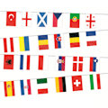 Miniatyrbild 1 av 5: Dekorationer för fotbolls-EM 2024, vimplar, snygga väggdekorationer, rekvisita för butik/bar (FMY) 1 String