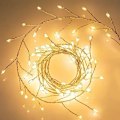 Miniatyrbillede 4 af 5: Batteridrevet Kobbertrådsguirlande med Feelygter 100/200 LED'er Feelygter Klynge Fyrværkeri Lysstreng til Have Julepynt (FMY) color 3M 100LED