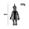 Miniatyrbillede 3 af 5: Skibidi Toilet Toy Plys, speakerman Plys Horror Game Fyldte Plysdyr Dukker Legetøj Samleobjekter Gaver  (FMY) Black