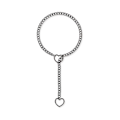 Miniatyrbilde 1 av 3: Ring Slip Chain Halskjede i Rustfritt Stål for Kvinner og Menn (FMY) Gun black