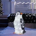 Miniatyrbillede 5 af 5: 3 stk. Lysende Pingvin Julepynt pvc Pingvin Julepynt med Led Mini Lys  (FMY) Large