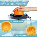 Miniatyrbild 4 av 5: Elektrisk citruspress med utbytbara koner för små och stora citrusfrukter, hälsosam säker kompakt lättviktsdesign för enkel daglig användning (FMY)