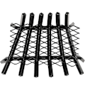 Miniatyrbilde 4 av 5: Type A 24,9x40,9 cm Solid Stål Peisrist Glødeholder Nett Holder Glødende Emner fra (FMY)