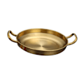 Pikkukuva 1 / 5: Kaksikahvainen paistinpannu saute-pannu kattila ulkoravintolaan kotitalouskäyttöön hopea (FMY) Gold 26.5cmx19.5cmx4.5cm