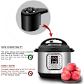 Miniatyrbilde 5 av 5: Dampfrigjøringsventil Håndtak Erstatning for Instant Pot Duo/Duo Plus 3, 5, 6 og 8 Quart, Mini 3 Qt, Duo50 5 Qt, Duo/Duo Plus 60 6 Qt, og Du (FMY)