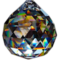 Miniatyrbillede 3 af 5: Krystalkugle 30 Mm 5 Styk Blykrystal Regnbuekrystal Krystalkugler Til Hængende Vindue Dekoration Feng Shui Krystal Glas (FMY)