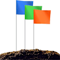 Miniatyrbild 1 av 5: 100-pack Markering Flaggor, Markör Flaggor för Gräsmatta, 15x4x5 Tum Landskapsflaggor, Bevattningsflaggor, Gräsmattsflaggor, Gårdsmärken (FMY) As Shown
