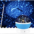 Miniatyrbillede 1 af 5: Projektor stjerneklar nattehimmel natlampe stjerneklar himmel månelys børn baby soveværelse lys roterende 2024 Ny (FMY) blue