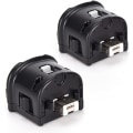 Miniatyrbild 1 av 5: 2 Motion Plus Adapter Sensor för Wii Remote Controller, Motion Plus Adaptor Accelerator Ersättning för Wii Motion Plus Adapter  (FMY) Black