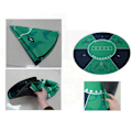 Miniatyrbilde 4 av 5: Profesjonelt Pokermatte Praktisk og Bærbar Pokermatte Egnet for Temashow Pokerkveld (FMY) Green Round Pad
