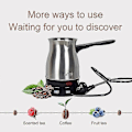Miniatyrbilde 3 av 4: Sokany Elektrisk Kaffetrakter Kjele Melk Gresk Tyrkisk Espresso Percolator 800ml (FMY)