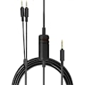 Miniatyrbillede 1 af 5: OFC udskiftningskabelforlængerledning til Beyerdynamic MMX300 MMX 300 2. generation Gaming Headsets med mikrofon-dæmpning og volumenkontrol (FMY)