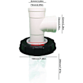 Miniatyrbilde 5 av 5: Ibc Regnfilterdeksel, Vaskbar Nylon Ibc Filter, Ibc Lokkfilterdeksel 163mm/245mm Ibc Regnvannstank Fil  (FMY)