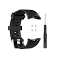 Pikkukuva 1 / 5: Vaihtokellohihna Garmin Forerunner 45 / 45s älykellolle - Silikoninen ranneke Garmin Forerunner 45 45s kellolle (FMY) black strap