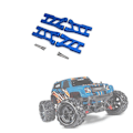 Miniatyrbillede 5 af 5: 4 stk. Metal For- og Bagophængsarm Sæt 7630 til LaTrax Teton 1/18 RC Bil Opgraderingsdele Access  (FMY) Blue