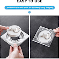 Miniatyrbild 3 av 5: Nitaiun 5-pack Badkarspropp Gummiblandare Propp 5 Storlekar Vit Handfat Avloppspropp Set Sänka Propp För Badkar, Kök Badrum (FMY)