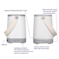 Miniatyrbillede 3 af 5: Genopladelig LED Natlampe Bluetooth Højttaler Børneværelse Natlampe Sengelampe Udendørs Campinglys Teltslynge (FMY)