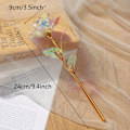 Miniatyrbillede 3 af 5: 10 stk. Levende Galaxy Rose Kunstige Blomster - Regnbuefarve, Gradient Effekt, Langvarig, Realistiske Blomsterblade - Perfekte Gaver til Morsdag (FMY) 10pcs