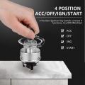 Miniatyrbilde 2 av 5: Tennebryter med nøkkel, 4-posisjons universell nøkkeltennebryter 12v for bil, lastebil, traktor, tilhenger, gaffeltruck og mer, Acc/off/ign/start  (FMY)