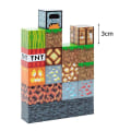Miniatyrbilde 2 av 5: Kreativ Minecraft Sy-Nattlys Lampe Terning Byggekloss Lampe Lys Skrivebordsdekorasjon Ornamenter Gaver Blokkmønster Farge Tilfeldig (FMY)