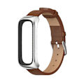 Pikkukuva 1 / 3: Mikrokuitunahkainen kellon ranneke Samsung Galaxy Fit 2:lle (FMY) Brown Silver