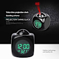 Miniatyrbillede 5 af 5: Projektions Elektronisk Ur Engelsk Ur, Projektionsur Multifunktionel Vækkeur, LCD Projektions Vækkeur (FMY) Black