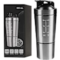 Miniatyrbillede 1 af 5: 700ml + 200ml Rustfri Protein Shaker med Rørkugle Holdbar Bevægelse (FMY)