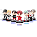 Miniatyrbild 1 av 5: 7 st/1 set Koreanska Bts Figuriner Samling Medlemmar Handgjorda Bordprydnader Dockor (FMY) Standing Style