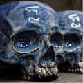 Miniatyrbilde 4 av 4: Kraniekopp, Gotisk Skummel Realistisk Kraniekopp, 3d Resin Kraniehodekopp Med Håndtak, Necromancer Kranie (FMY)