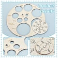 Miniatyrbilde 3 av 4: 2 stk. Cervical Dilation Board Jordmor Fosterposisjonsverktøy med tomme skala Cervical Dilation Chart Fødselskart Cervical Dilation Wheel for Chi (FMY)