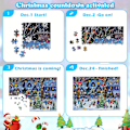 Miniatyrbild 2 av 5: Adventskalender 2024 Julpussel för Vuxna, Julnedräkningspussel, 24 Delar 1008 Bitars Pussel Nedräkning till Julafton (FMY) PT001