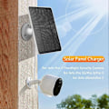 Miniatyrbilde 2 av 5: Solcellepanel for Arlo Pro 4/Ultra 2/Pro 3/Ultra/Pro 5S Overvåkingskamera Ladepanel - Svart (FMY) Multicolor White