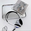 Miniatyrbilde 3 av 5: Hodetelefoner Y2k Personlighet Retro Headset Svart Mote Stil Hodetelefoner Over Øret Blue