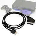 Miniatyrbillede 2 af 5: 1.8m RGB Scart TV AV-kabel udskiftningskabel kompatibelt med Sony Playstation PS2 3 (FMY) Black