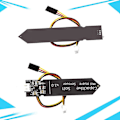 Miniatyrbillede 2 af 5: 10 stk. Kapacitiv jordfugtighedssensor modul 3.3-5.5v 3-benet W/gravity ledning korrosionsbestandig til  (FMY) Black