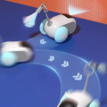 Miniatyrbild 4 av 5: Crazy Joy Car - Fjärrstyrd elektrisk kattleksak, interaktiv, kattens egen glädje och tröstleksak, dubbelt läge, uppladdningsbar (FMY) Orange