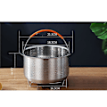 Pikkukuva 1 / 5: Höyrytyskori-lisätarvikkeet Instant Pot 6 ja 8 litran malleihin - Tukeva ruostumattomasta teräksestä valmistettu IP InstaPot -sisäosa ja siivilä - Silikonikahva ja jalat (FMY)