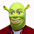 Miniatyrbilde 1 av 5: Halloween Shrek Maske Heldekkende Hjelm Cosplay Hansker Kostyme Morsomme Rekvisitter For Menn (FMY) Mask