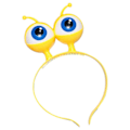 Miniatyrbillede 1 af 5: Alien Øjeæble LED Hårbøjle Blinkende Hovedbøjle Børn Voksen Hårbånd til Scene (FMY) Yellow