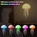 Pikkukuva 4 / 5: Meduusa pöytälamppu, äänellä ohjattava meduusalamppu tanssivilla jaloilla, RGB-gradientti meduusa sängynpäätyyn (FMY) As Shown