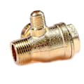Miniatyrbilde 4 av 5: Messing hann gjengede kontrollventilkobling for luftkompressor - 3-porters Hfmqv  (FMY) One Size