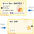 Pikkukuva 4 / 5: 50 kpl You've Been Ducked -kortteja, Ankkakyltit, Ankkapelin kortit, DIY Jeep -ankkakortti reiällä ja narulla (FMY)