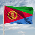 Miniatyrbild 1 av 3: Eritreansk flaggbanner 90x150cm  Polyester hängande eritreanska nationalflaggor  För dekoration KR  (FMY)