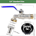 Miniatyrbild 5 av 5: IBC Behållartillbehör 3/4 Tum IBC Tank IBC Tank Adapter Ventil För S60 X 6 Tank IBC (FMY)