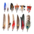 Miniatyrbillede 1 af 4: Hattefjer Cowboy Hat Feather til Fedora Hatte Kostume Julefest Hatte Style A (FMY) Style B Total length 10cm-15.5cm